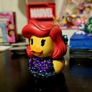 Disney Red and Purple Duck Toy